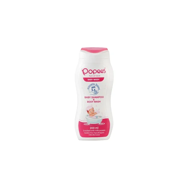 Popees baby shampoo and body wash